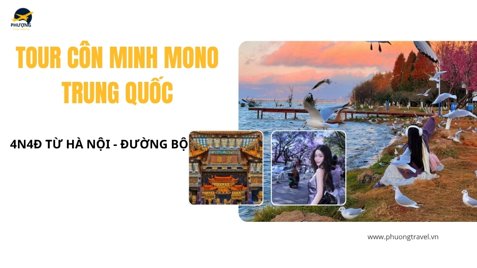 Tour Côn Minh Mono Trung Quốc 4N4Đ