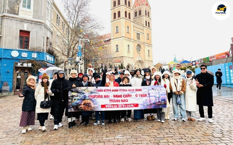Tour Thượng Hải - Thanh Đảo - Ô Trấn - Hàng Châu 6N6Đ Noshop đường bay